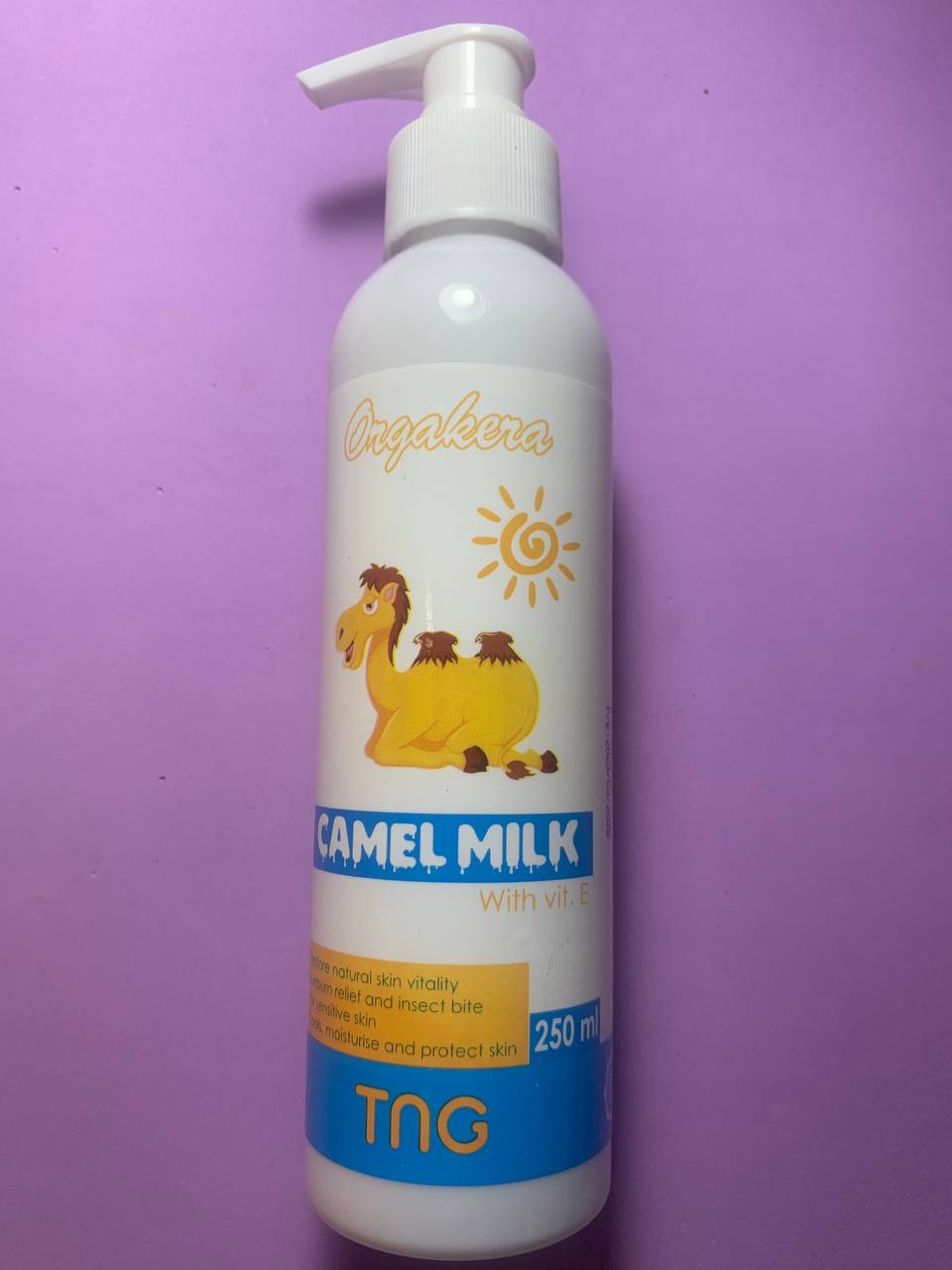 TNG Orgakera Верблюже молоко. 250мл Camel milk with Vit.E