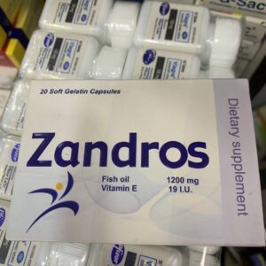 Zandros Зандрос 1200mg 19IU. 20 капсул. Риб’ячий жир. Вітамін Е