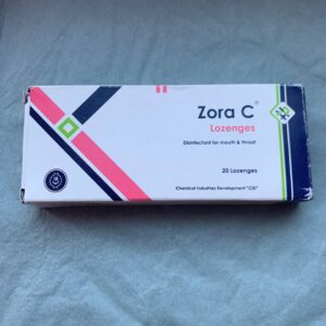 Zora C Зора Сі (Зора Ц). 20 таблеток від болю у горлі