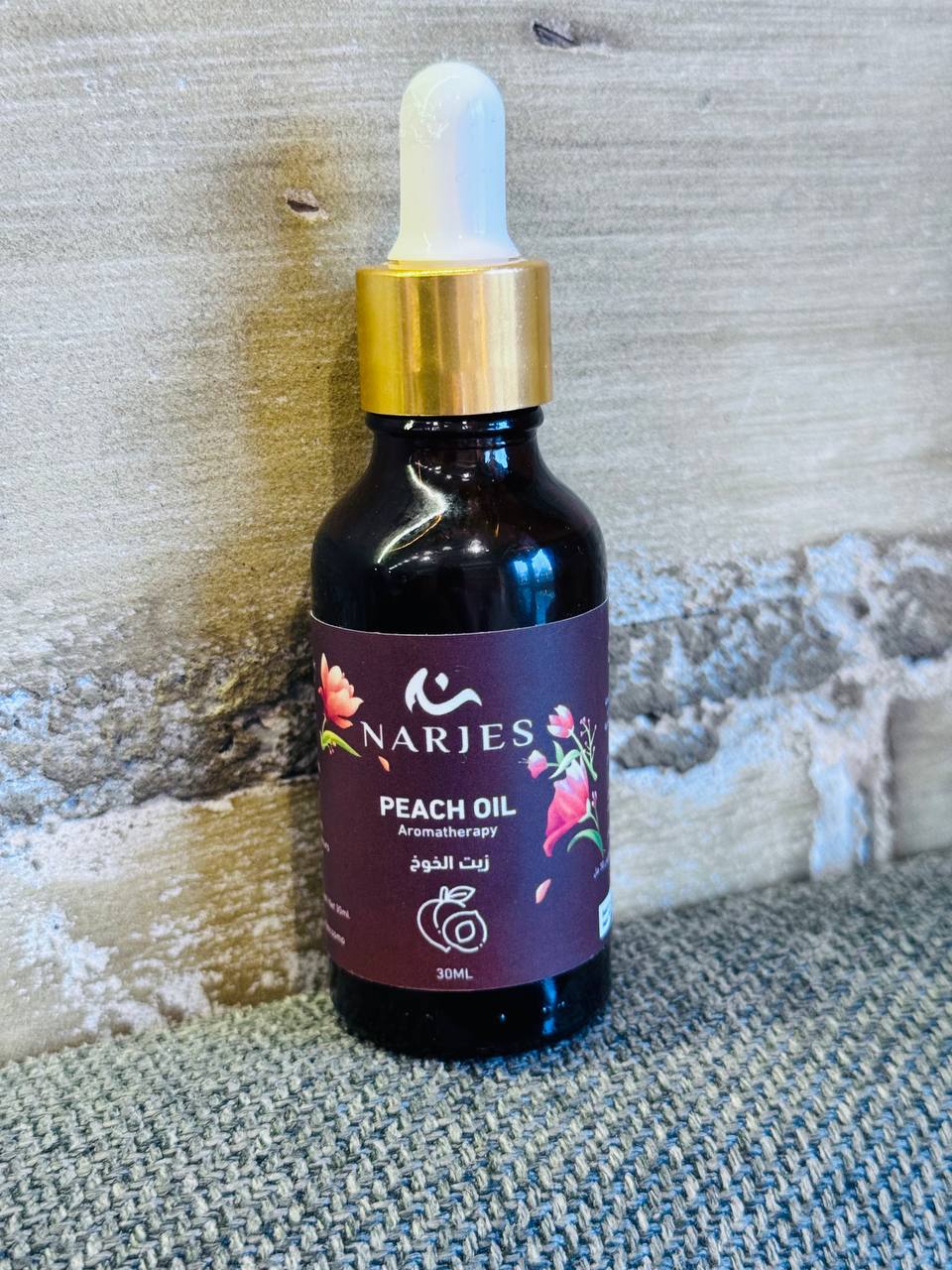 Narjes. Персикова олія. Ароматерапія. 30мл. Peach oil. Aromatherapy