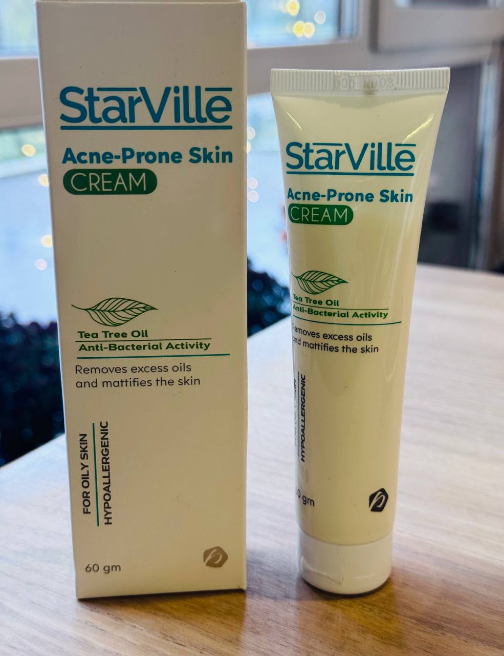 StarVille. Крем для шкіри, схильної до акне, з олією чайного дерева. 60г. Acne Prone Skin Cream with tea tree oil
