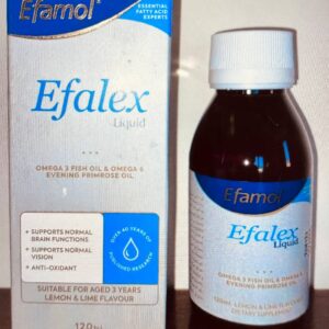 Efalex Ефалекс (риб'ячий жир та олія вечірньої примули). 120 мл. Харчова добавка зі смаком лимона та лайма. Fish oil and evening primrose oil. Lemon and lime flavored dietary supplement