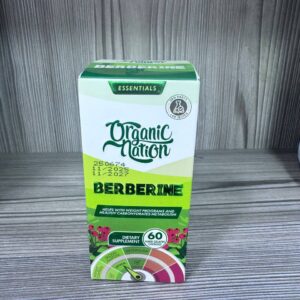 Organic Nation. Berberine 400mg. Берберин 400мг. 60 капсул