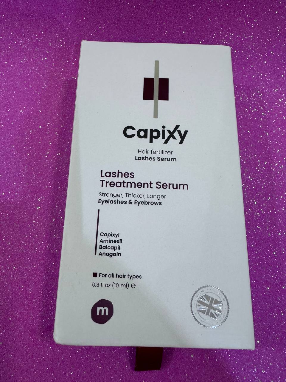 Capixy. Добриво для волосся. Сироватка для росту вій та брів. 10мл. Hair fertilizer. Lashes serum - Зображення 2