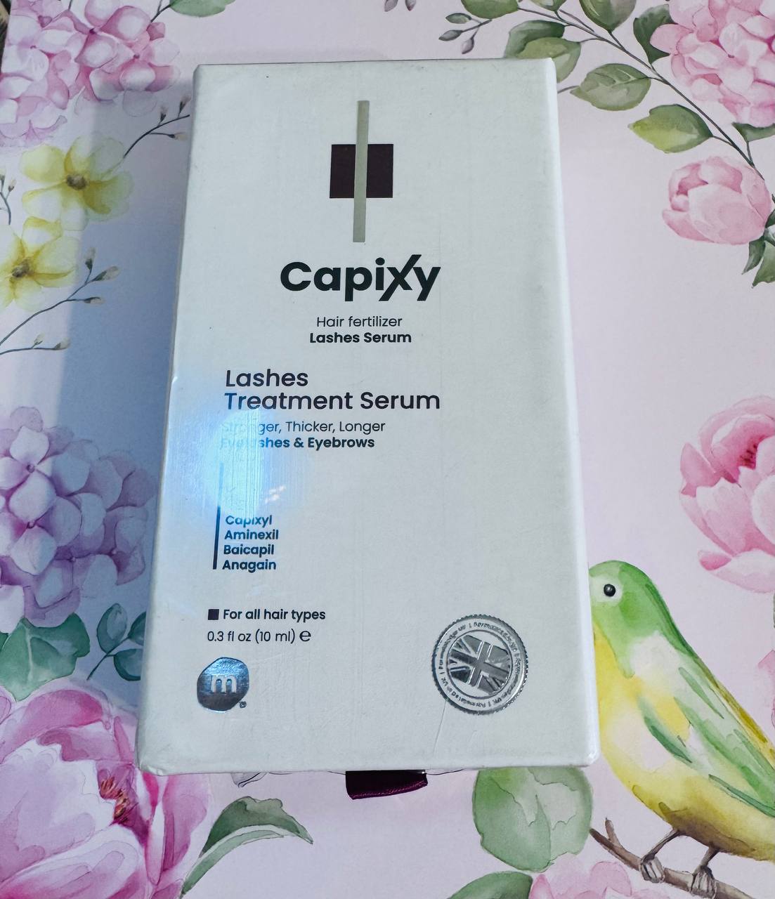 Capixy. Добриво для волосся. Сироватка для росту вій та брів. 10мл. Hair fertilizer. Lashes serum