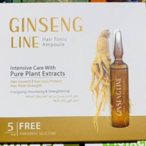 Ginseng Line. Hair tonic ampoules. Лінія женьшеню. Тонік для волосся в ампулах. 5х10мл