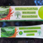 Halla Cleopa. Зубна паста з місваком та екстрактом алое вера. 100г плюс 50г. Toothpaste with miswak and Aloe Vera extract