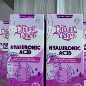 Organic Nation. Hyaluronic acid. Гіалуронова кислота 100мг. 60 капсул