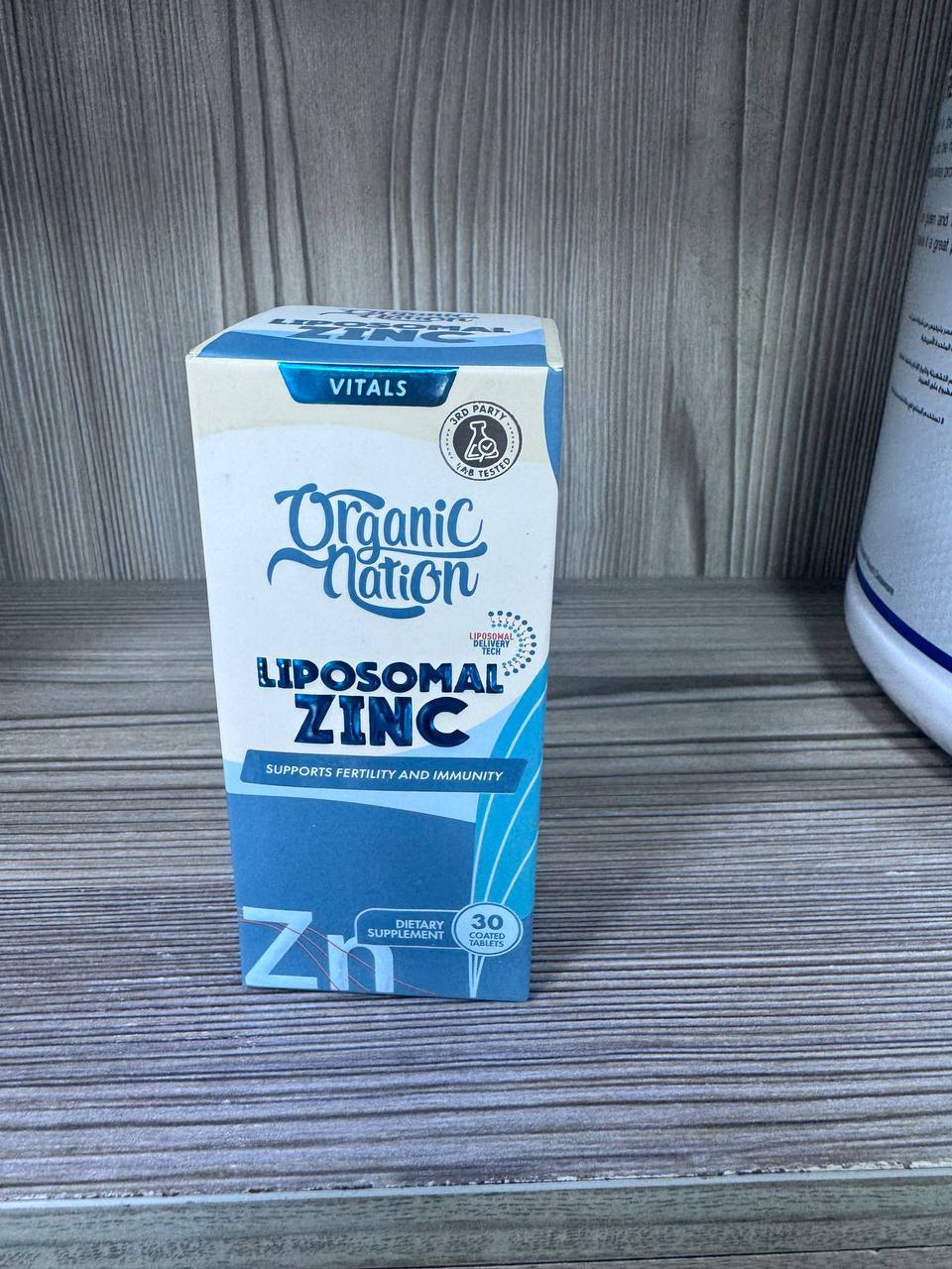 Organic Nation. Liposomal Zinc. Ліпосомальний цинк 25мг. 30 таблеток