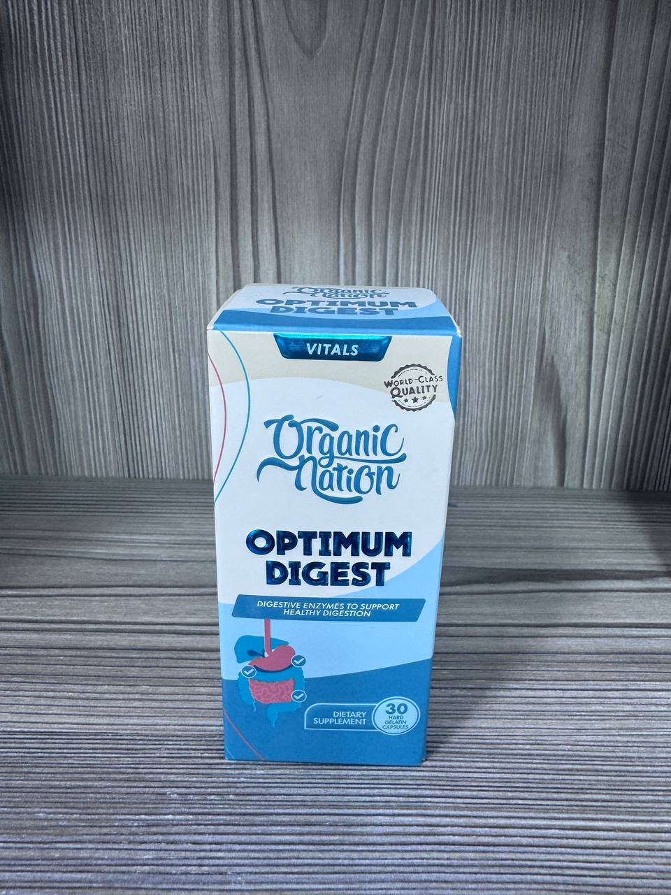 Organic Nation. Optimum Digest. 30 tablets. Комплекс травних ферментів