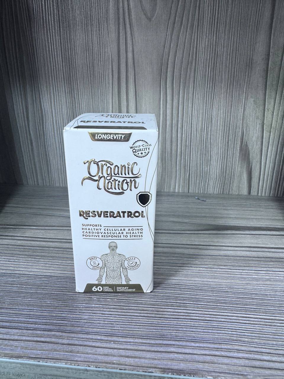 Organic Nation. Resveratrol. Ресвератрол 100мг. 60 капсул