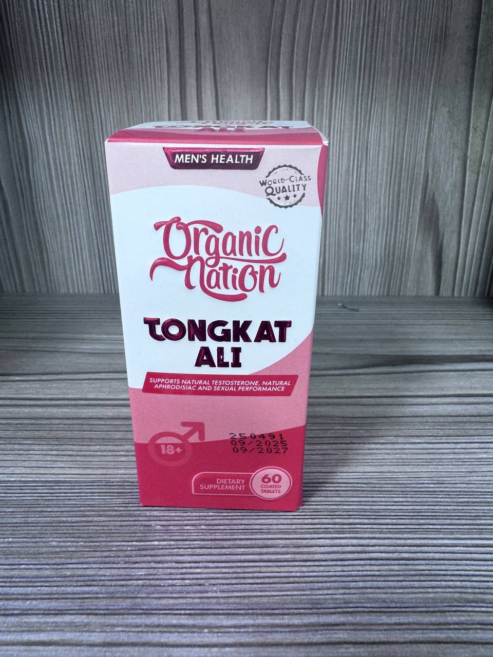 Organic Nation. Tongkat Ali. Тонгкат Алі. 60 таблеток