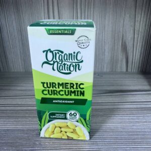 Organic Nation. Turmeric Curcumin. Куркума Куркумін 1200мг. 60 таблеток