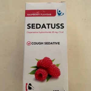Sedatuss. Седатус. Заспокійливий засіб від кашлю зі смаком малини. 100мл. Cough sedative with raspberry flavour