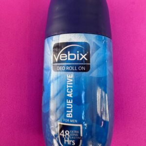 Vebix. Антиперспірант. Роликовий дезодорант для чоловіків. Blue Active. 50мл