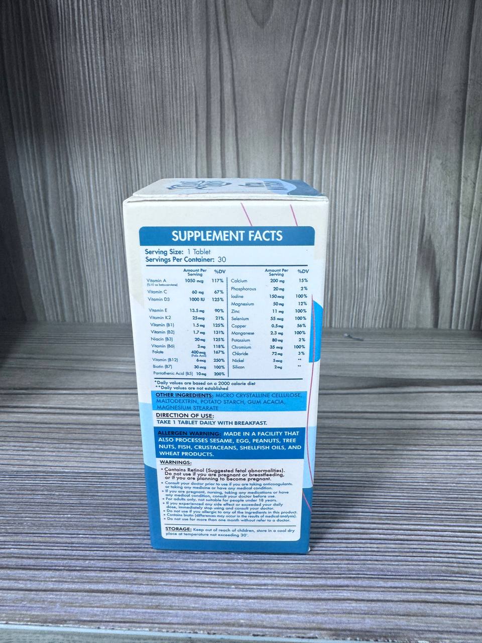 Organic Nation. Vita Nation. Мультивітамінний комплекс. 30 таблеток - Зображення 2