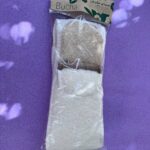 Bucha. Довга губка для ванни з дерев'яними тримачами. Long bath sponge with wooden holders
