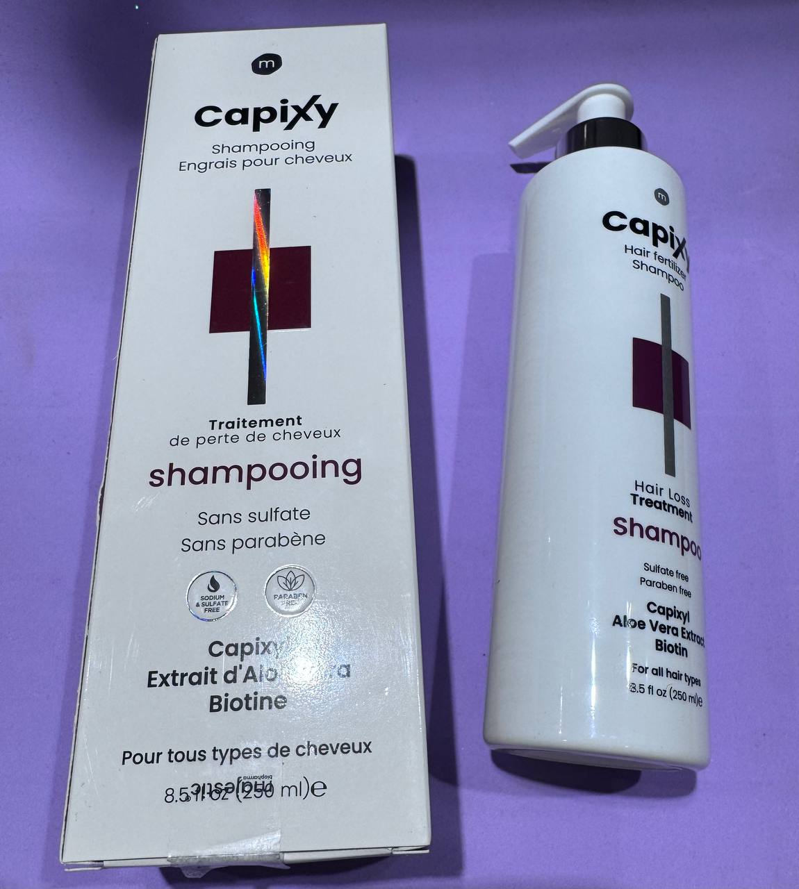Capixy. Добриво для волосся. Шампунь. 250мл. Hair Fertilizer. Shampoo