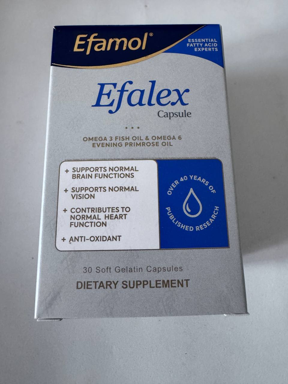 Efamol. Efalex. Omega 3, 6. Ефалекс. Омега 3, 6. 30 капсул