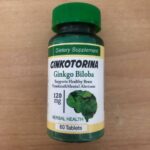 Ginkotorina. Ginkgo Biloba. Гінкго білоба 260 мг. 60 таблеток