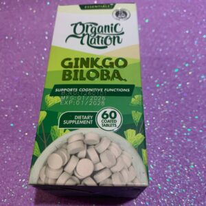 Organic Nation. Ginkgo Biloba. Гінкго Білоба. 60 таблеток