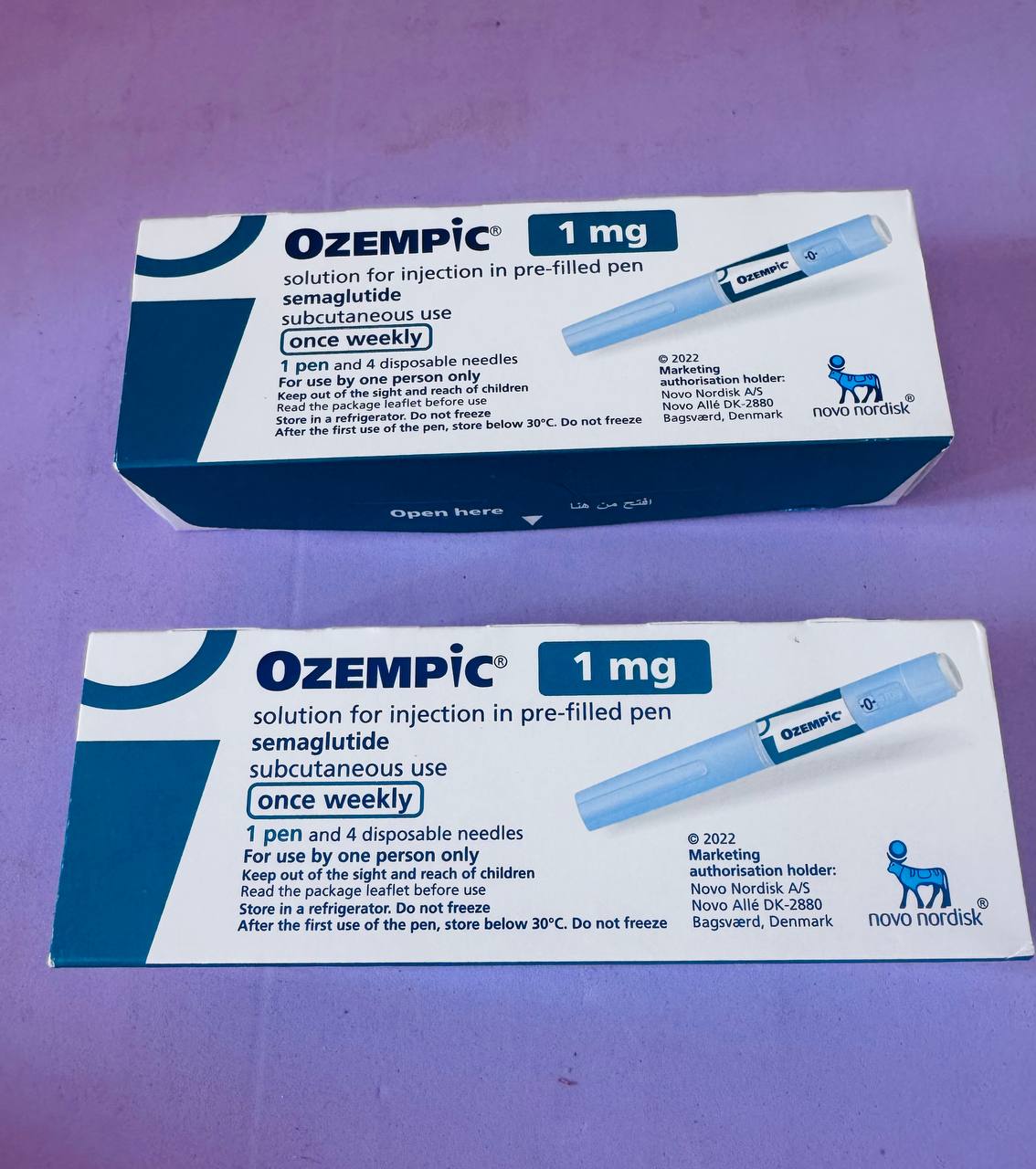 Ozempic. Оземпік 1mg. 8 доз. 2 попередньо заповнених шприц-ручки для ефективного схуднення та зниження глюкози. Хладогент в подарунок