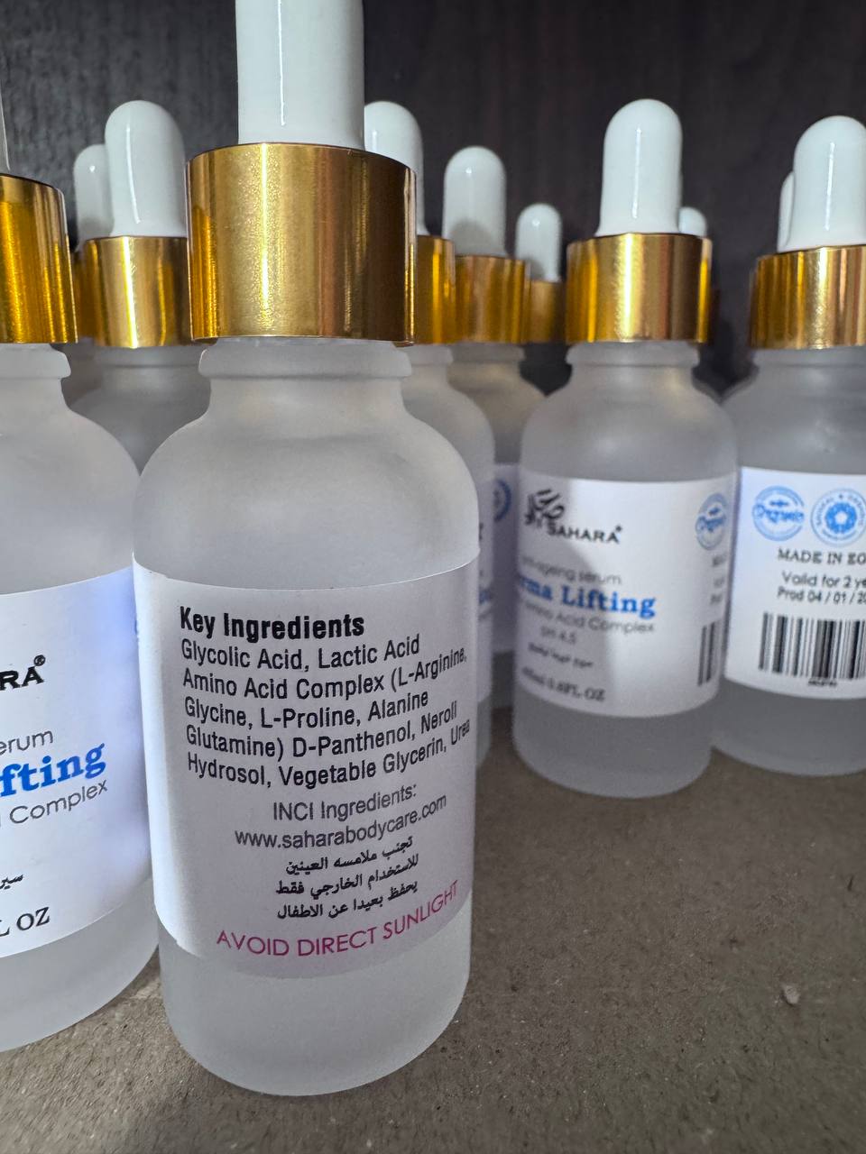 Sahara. Сахара. Антивікова сироватка. Амінокислотний комплекс. 25мл. Derma Lifting anti-ageing serum. Amino Acid Complex - Зображення 2