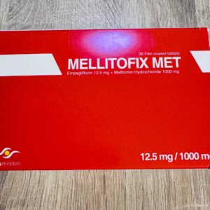 Mellitofix Met. Мелітофікс Мет. Аналог Synjardy Сінжарді. 12,5mg/1000mg 30 пигулок при діабеті