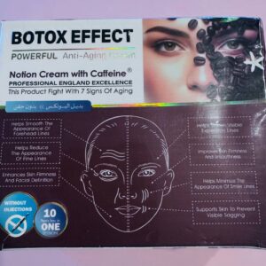 Botox Effect. Антивіковий крем для обличчя з кофеїном. Anti-aging Notion Cream with Caffeine
