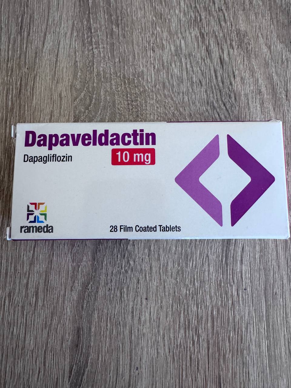 Dapaveldactin (dapagliflozin). Дапавелдактин (дапагліфлозин). 10мг. 28 таблеток