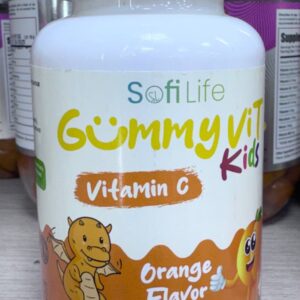 SofiLife. GummyVit Kids. Вітамін С. Апельсиновий смак. 30 жувальних цукерок. Vitamin C. Orange flavor