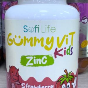 SofiLife. GummyVit Kids. Цинк. Зі смаком полуниці. 30 жувальних цукерок. Zinc. Strawberry flavor