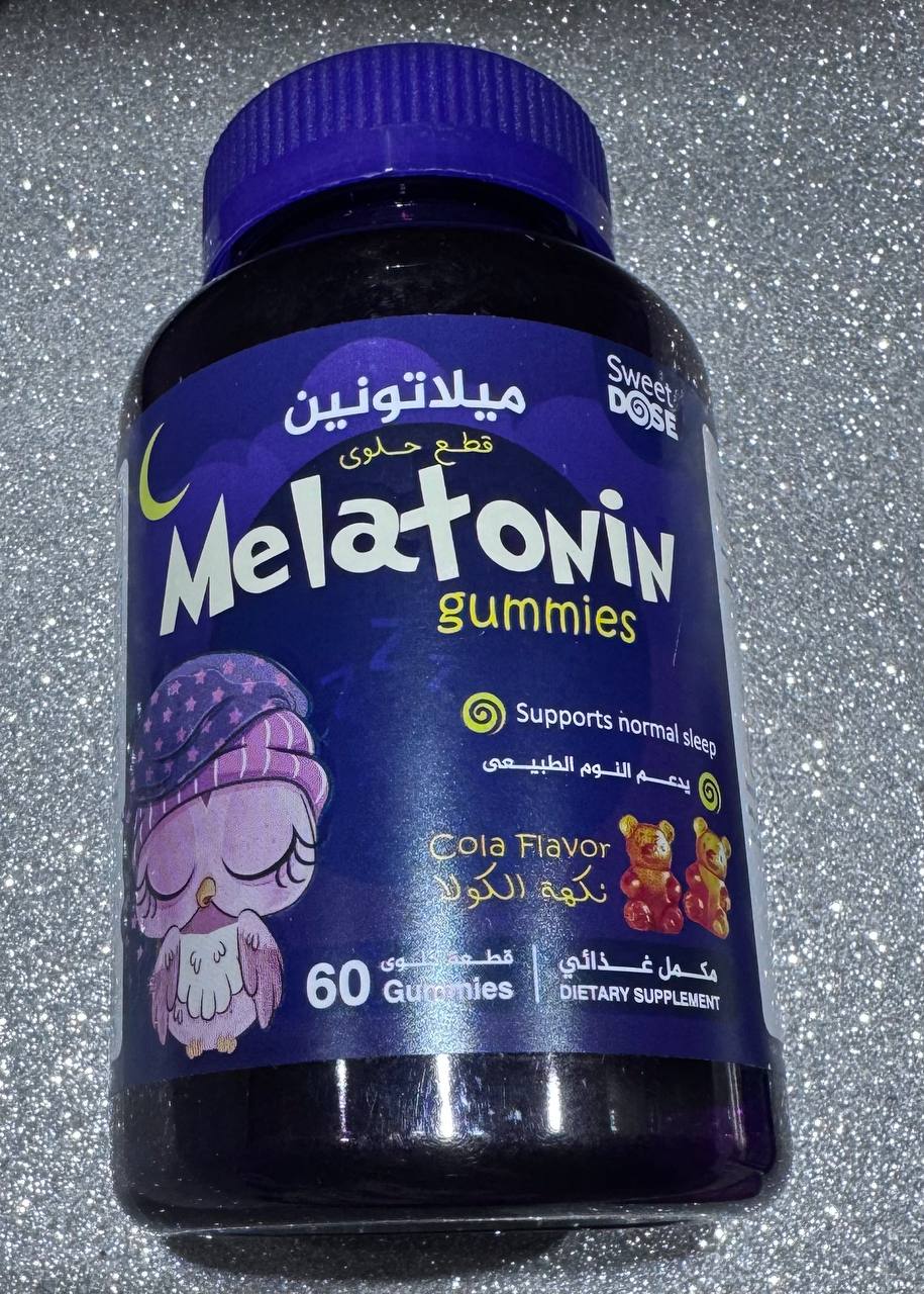 Melatonin gummies. Cola flavor. Жувальні цукерки з мелатоніном. Смак коли. 60 жувальних цукерок
