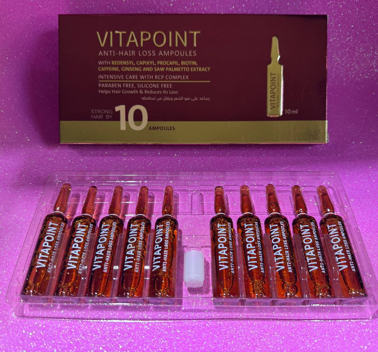 Vitapoint. Ампули проти випадіння волосся. 10х10мл. Anti Hair Loss Ampoules