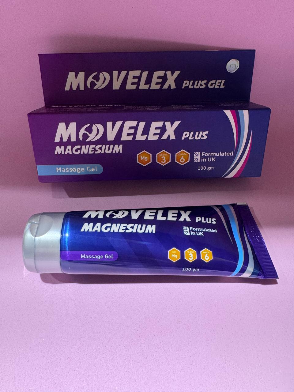 Movelex Plus. Магнієвий масажний гель. 100г. Magnesium Massage Gel
