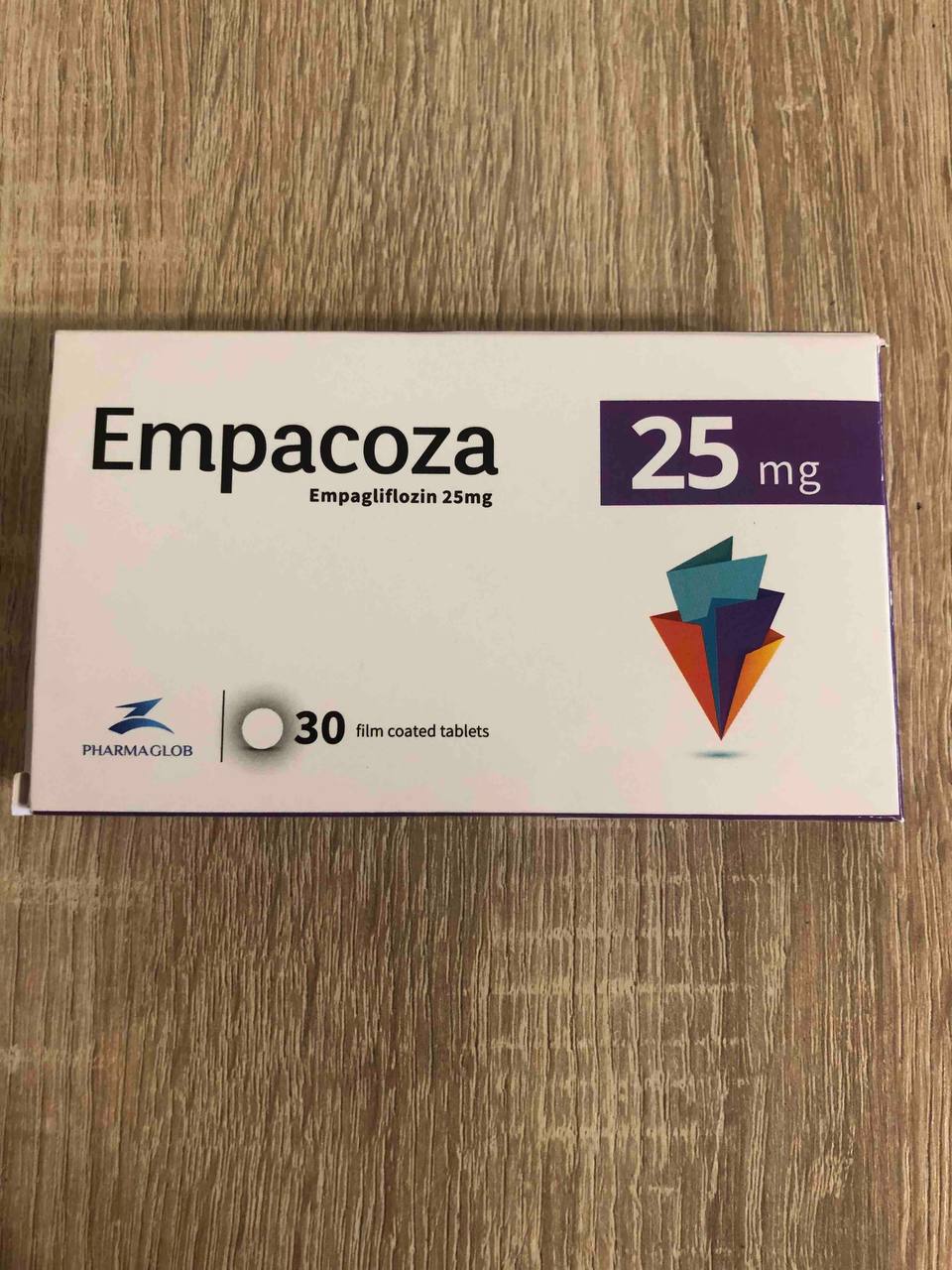 Empacoza (Empagliflozin 25mg). Емпакоза (Емпагліфлозин 25мг). 30 таблеток